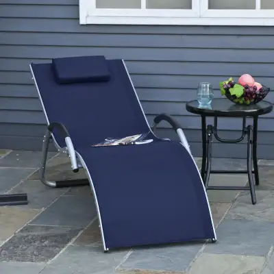Aluminum Frame Outdoor Lounge Chair, Portable Tanning Chair , View more