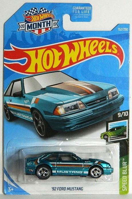 Hot Wheels 1/64 '92 Ford Mustang STH Speed Blur Diecast in Arts & Collectibles in Oshawa / Durham Region - Image 2