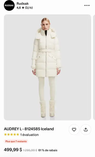 Manteau d’hiver Rudsak pour femme neuf, View more