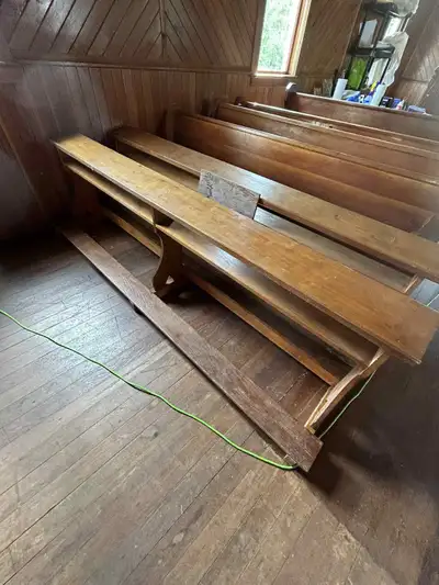Antique Long Prayer Benches, View more