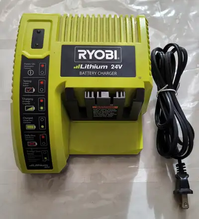 Ryobi 24 Volt Lithium Battery Charger Model OP140, View more