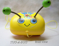 Vintage Fisher-Price, Tug-A-Bug pull toy, #628