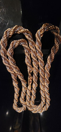 Vintage 34" 10k gold rope chain