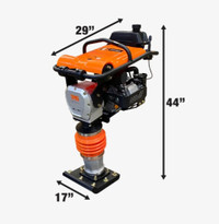 2250-lb Jumping Jack Tamping Rammer Compactor, 26” Compaction De