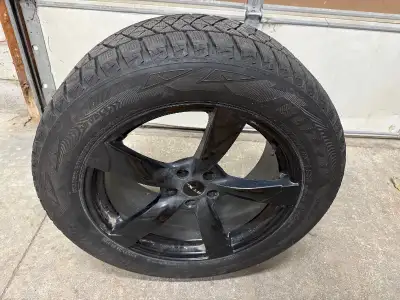 Set of four Bridgestone Blizzak winter tires on RTX alloy rims. 255/55R19 Bolt pattern from an Audi...