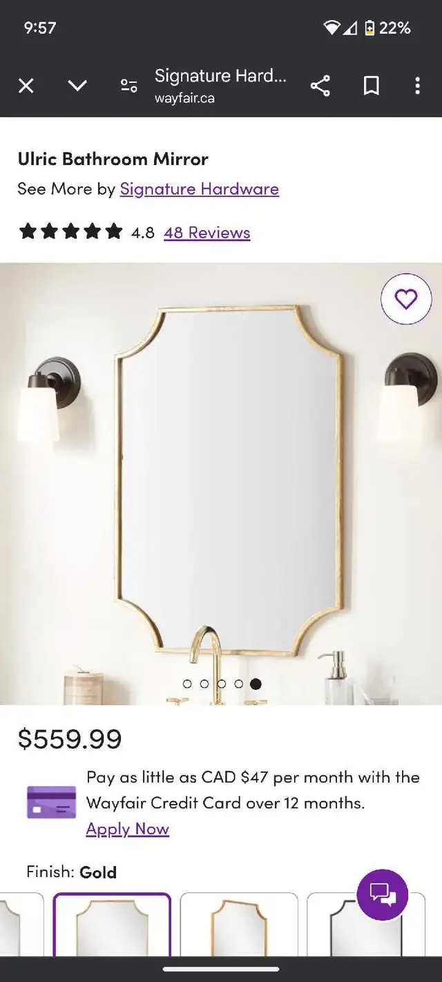 Vanity Mirror *new*63804702915715120