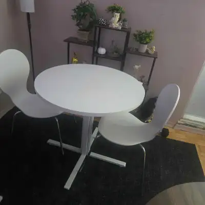 dinning table and two ikea chairs , View more