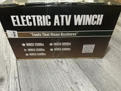 Heavy duty Electric ATV winch Brand new. 3500lbs rolling power 12volt Can be used to remove tree or...