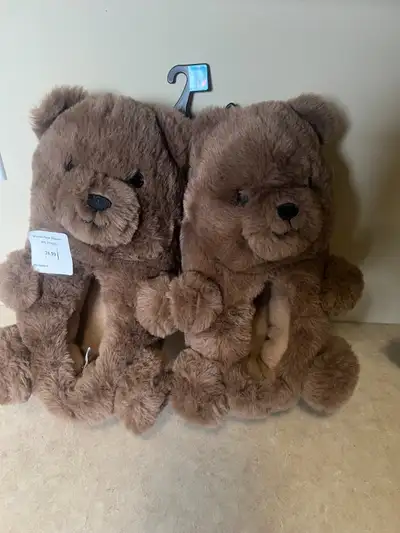 NEW: Women's Bear Slippers, Size 8, You can try on for size, $15 Cash or E-Transfer upon PU PU in Co...