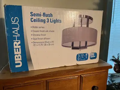 UBERHAUS 3 LIGHT CEILING FIXTURE, View more