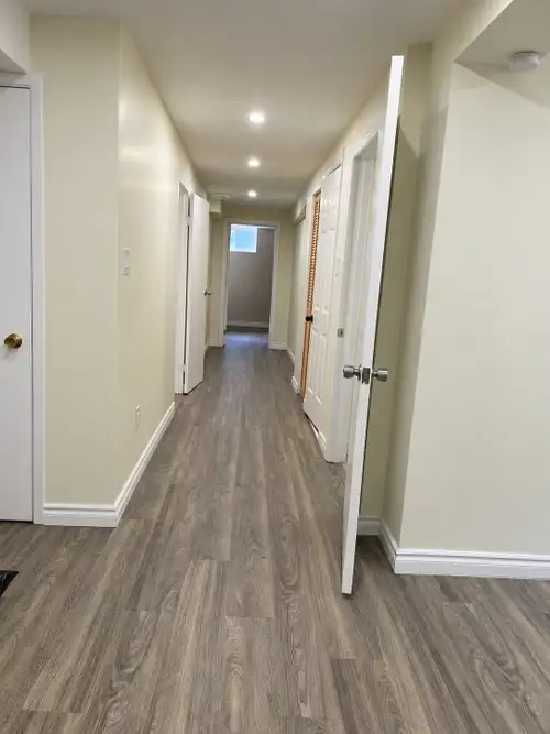 Two bedroom and one washroom basement apartment available immediately for rent in Aurora.
