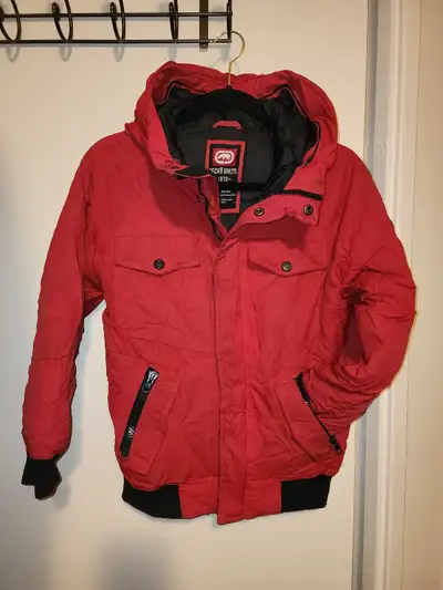 Ecko Unltd Red Boys Youth Winter Bomber Jacket Size 10-12 EUC, View more