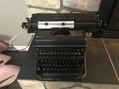 VINTAGE REMINGTON RAND TYPEWRITER, View more