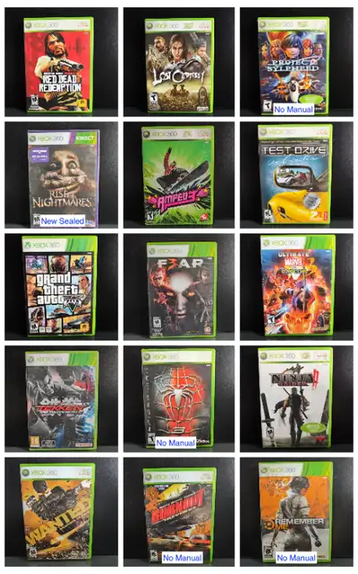 Red Dead Redemption Grand Theft Auto GTA 5 V Spiderman 3 FEAR Lost Odyssey Amped Ninja Gaiden 2 Burn...