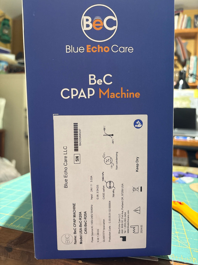 BeC CPAAP Machine dans Santé et besoins spéciaux  à Laval/Rive Nord - Image 3