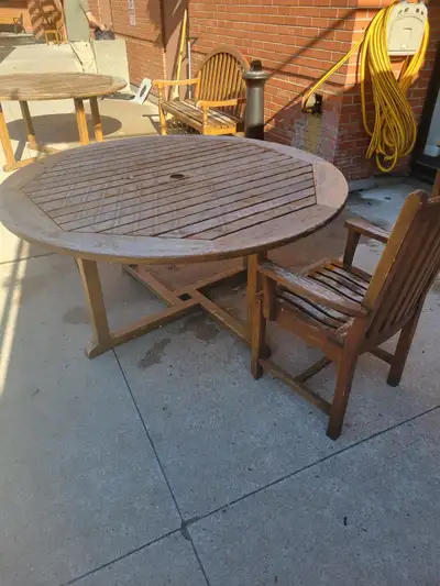 Teak 60" Round Outdoor table, View more