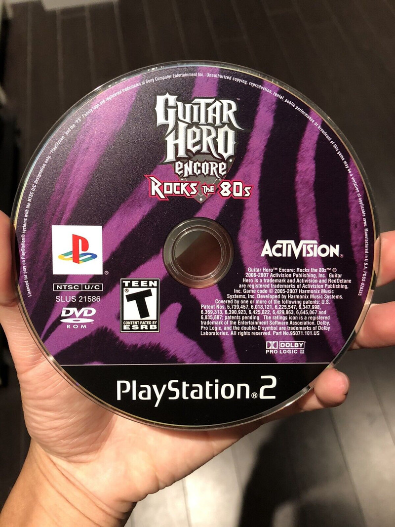 Guitar Hero encore rocks the 80s ps2 for sale  