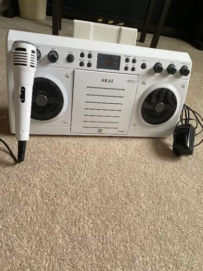 AKAI Bluetooth Karaoke System With Light Effects, View more