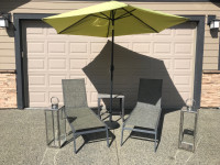 Patio Umbrella with weighted metal stand