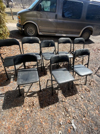 6 folding chairs asking 30 for the lot 