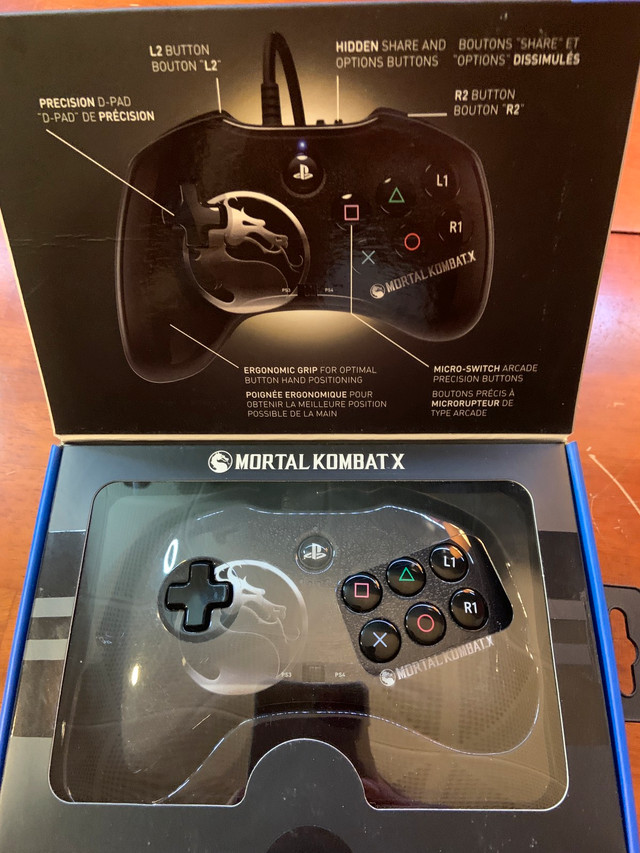 wired mortal kombat fight pad ps4/ps3 compatible in Sony Playstation 4 in Winnipeg - Image 2