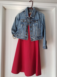 Ensemble robe et veste de jeans