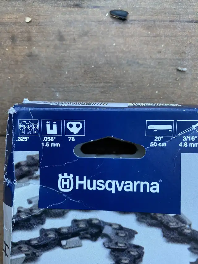Brand new Husqvarna logging (fast cut) chainsaw chain 20bar NIB  in Power Tools in Napanee - Image 3