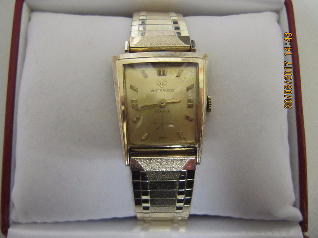 Vintage Mens 10KGF Wittnauer Geneve Swiss Watch Circa 1950-60s in Arts & Collectibles in Mississauga / Peel Region - Image 2