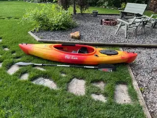 Old Town Heron 9XT kayak for sale. Has cargo hatch and fishing rod holders also includes Carlisle pa...