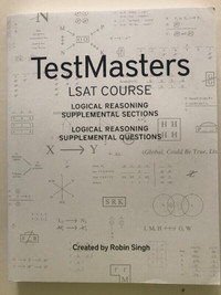 Testmasters LSAT course logical reasoning supplemental questions