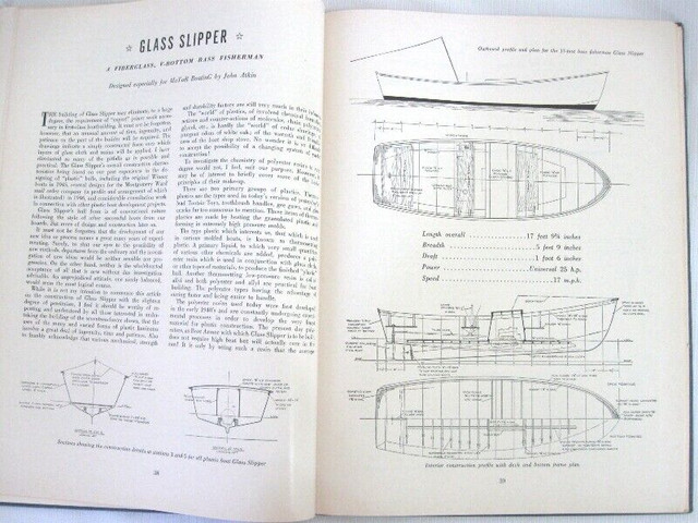 FIBERGLASS BOATS YOU CAN BUILD..publshd. by Motor Boating.c.1963 dans Essais et biographies  à Ouest de l’Île - Image 2