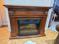 Electric Fireplace mantle: read description