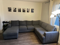 6 Piece Grey Sectional 