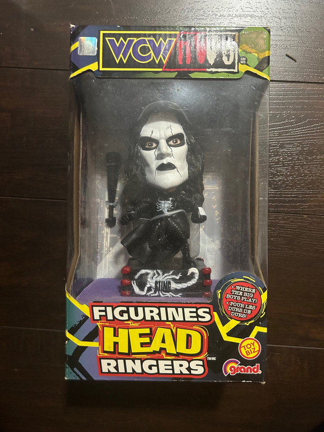 Sting WCW NWO Head Ringers 6 1/2" Bobblehead Figure Toy Biz 1999 in Arts & Collectibles in Kingston