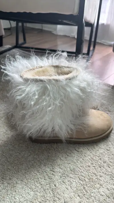 Size 8 Worn but in good condition Great show stopper boots Shoe box not included