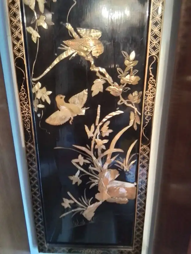 Chinese Lacquer Mother-of-Pearl Wall Panel in Home Décor & Accents in City of Toronto - Image 4
