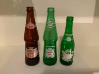 3 Vintage Canada Dry bottles