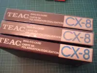 Teac C-1  and C-2 cassette deck. TEAC CX-8 Bias/EQ card