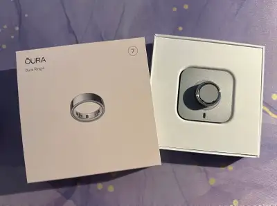 Oura Ring 4 Used size 7 Silver, View more