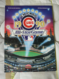 MLB 1990 ALL-STAR GAME PROGRAM, WRIGLEY FIELD, CHICAGO