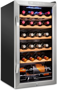 Ivation 24 Bottle Compressor Wine Cooler Refrigerator w/Lock
