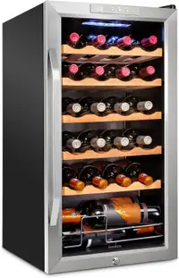 Ivation 24 Bottle Compressor Wine Cooler Refrigerator w/Lock
