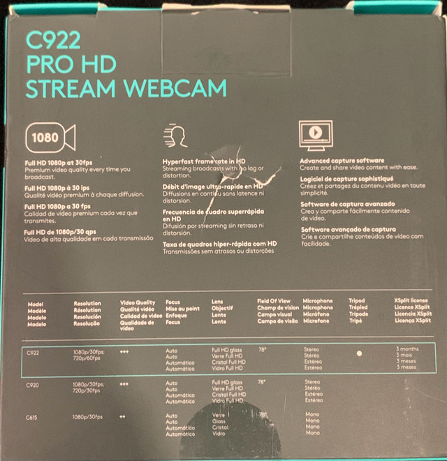 C922 Pro Webcam in Cameras & Camcorders in Barrie - Image 3