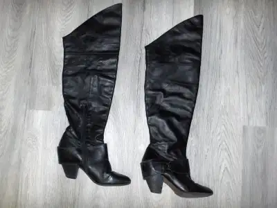 ALDO Size 38 Leather Knee High Boots, View more