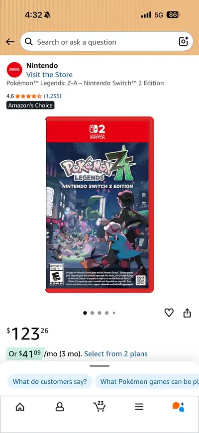 Nintendo Switch 2 Pokemon ZA, View more