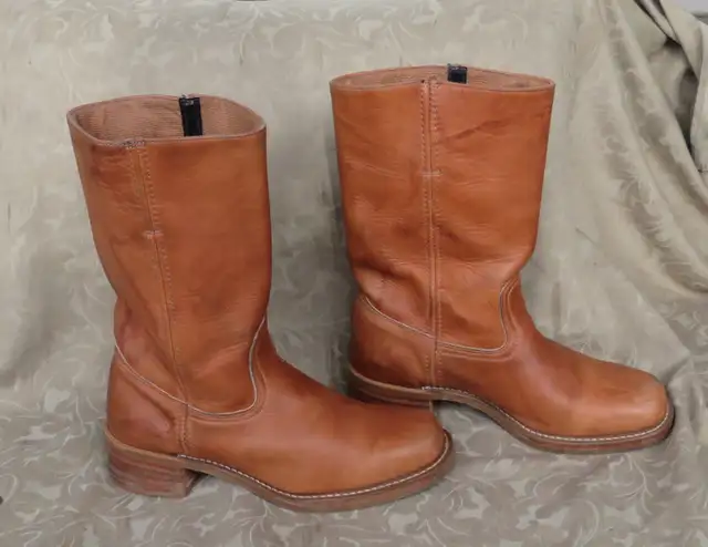 FRYE BROWN LEATHER CAMPUS COWBOY BOOTS WOMEN SIZE 11M MEN 9.5 in Men's Shoes in City of Toronto - Image 3