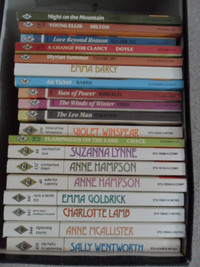 19 Vintage (mid 80's) Harlequin Romance Novels. $35 for all. (or