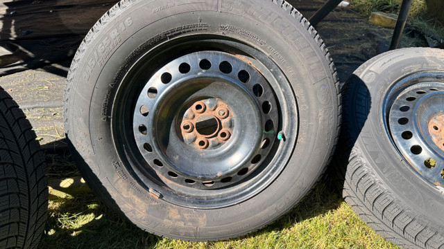 215/65R16 Snow Tires on Subaru steel rims in Tires & Rims in Kitchener / Waterloo - Image 4