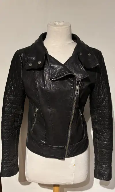 Mackage Leather Biker Jacket Sz Small, View more