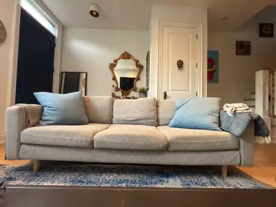 300 grey barely used couch , View more